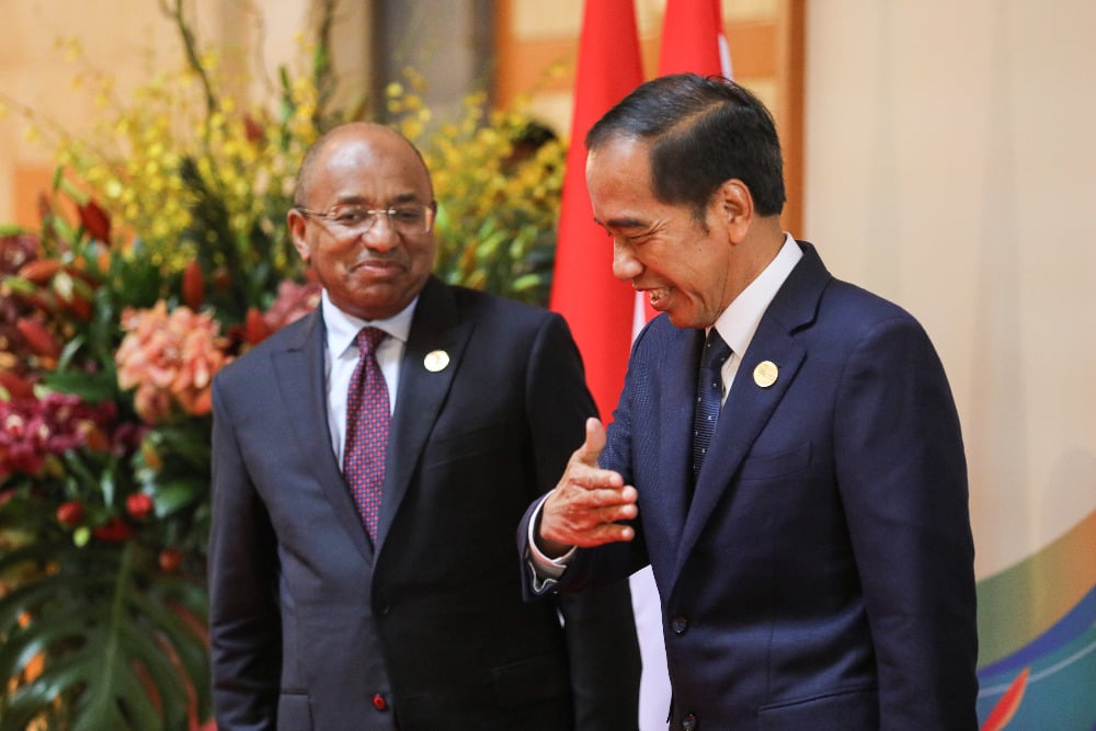  Presiden Joko Widodo Gelar Pertemuan Bilateral Dengan Sejumlah Kepala Negara di HLF MSP and Indonesia-Africa Forum (IAF) II