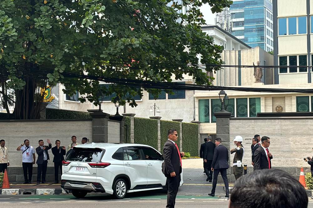  Paus Fransiskus Tiba di Kedutaan Besar Vatikan RI