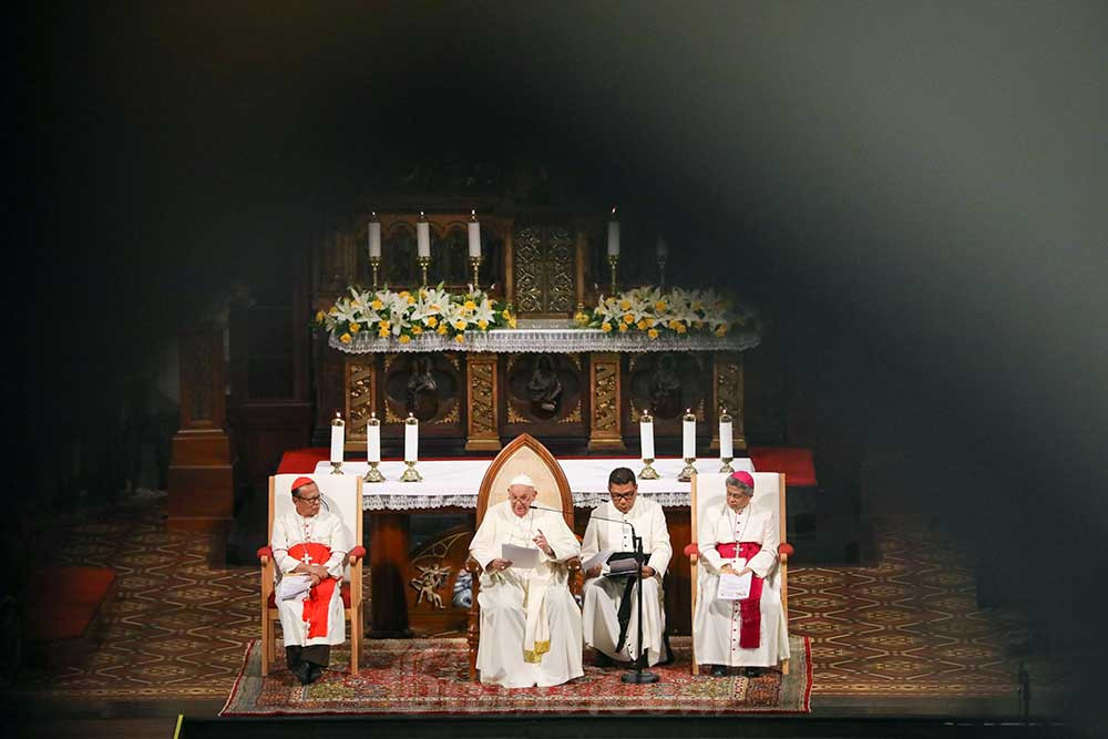  Paus Fransiskus Lakukan Pertemuan di Gereja Katedral Jakarta