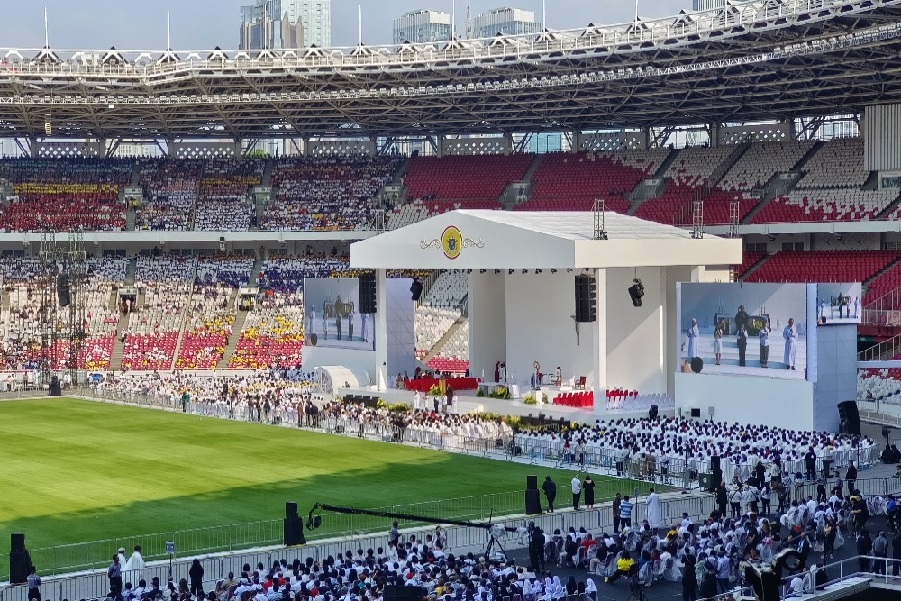  Link Live Streaming Misa Agung Bersama Paus di Stadion GBK 5 September