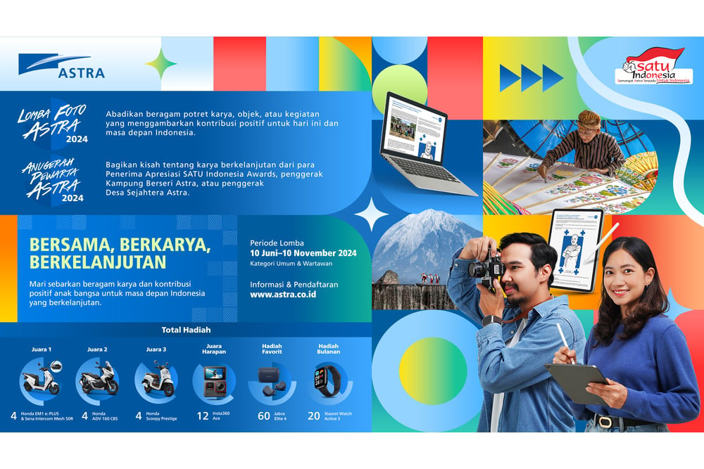  Lomba Foto Astra dan Anugerah Pewarta Astra 2024, Yuk Daftar!