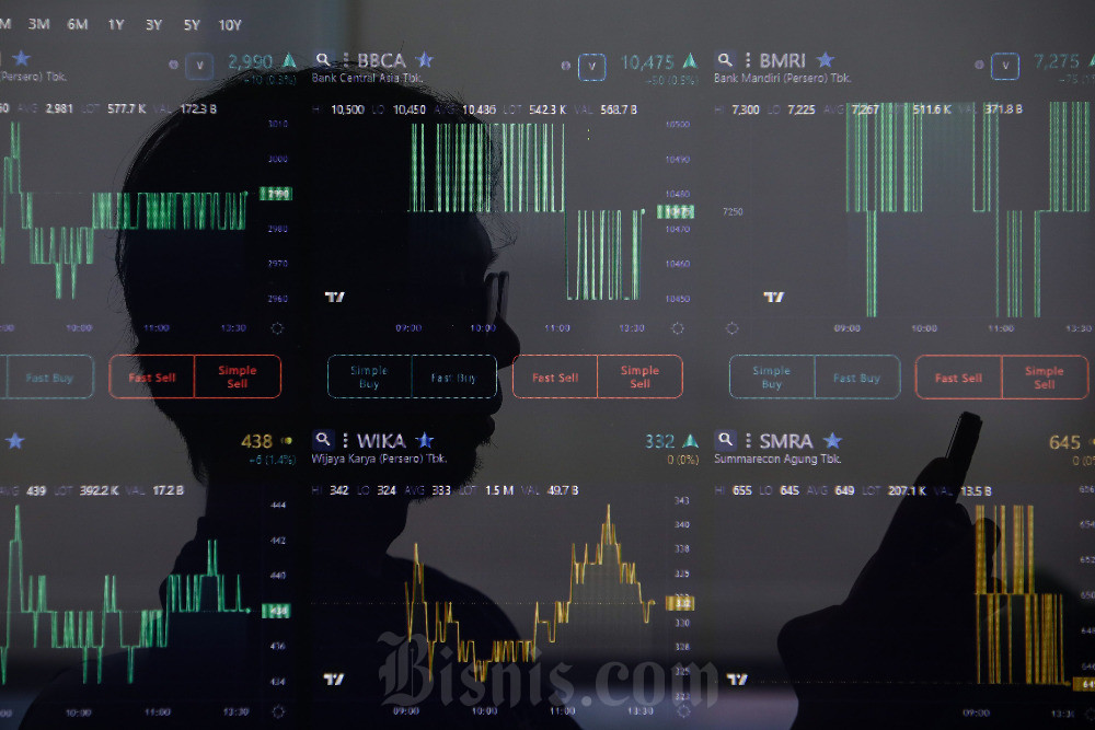 IHSG diproyeksi menguat menguji level 7.750 pada perdagangan hari ini, Senin (9/9/2024), dengan top picks pada ssaham BFIN, HMSP, hingga ERAA. Bisnis/Arief Hermawan P