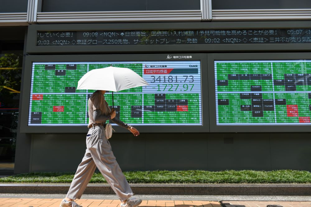  Bursa Saham Asia Kompak Loyo pada Awal Pekan