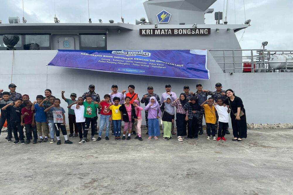  Ekspedisi Rupiah Berdaulat 2024 BI Papua Barat di Kaimana, Rp5,2 Miliar Diserap