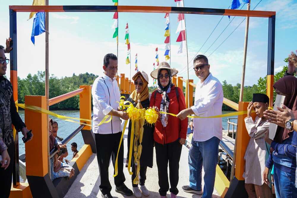 Jembatan penghubung Pulau Air Raja dan Subang Mas di Galang Batam akhirnya dibangun./Ist