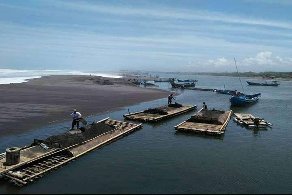 Ilustrasi tambang pasir laut/dlhkdiy