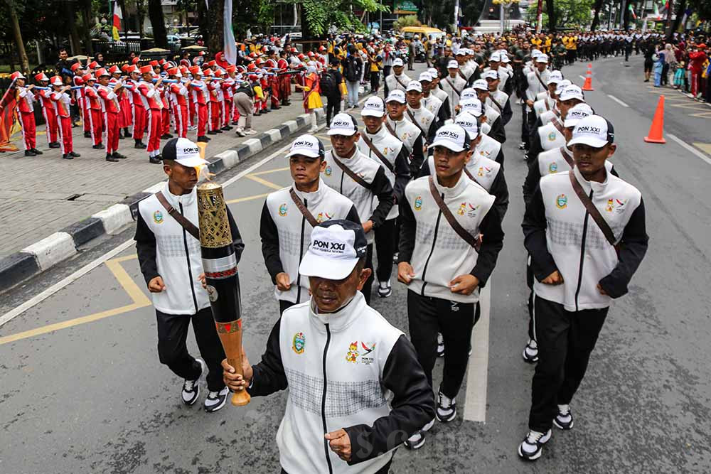  Kirab Api Abadi PON XXI Aceh-Sumut