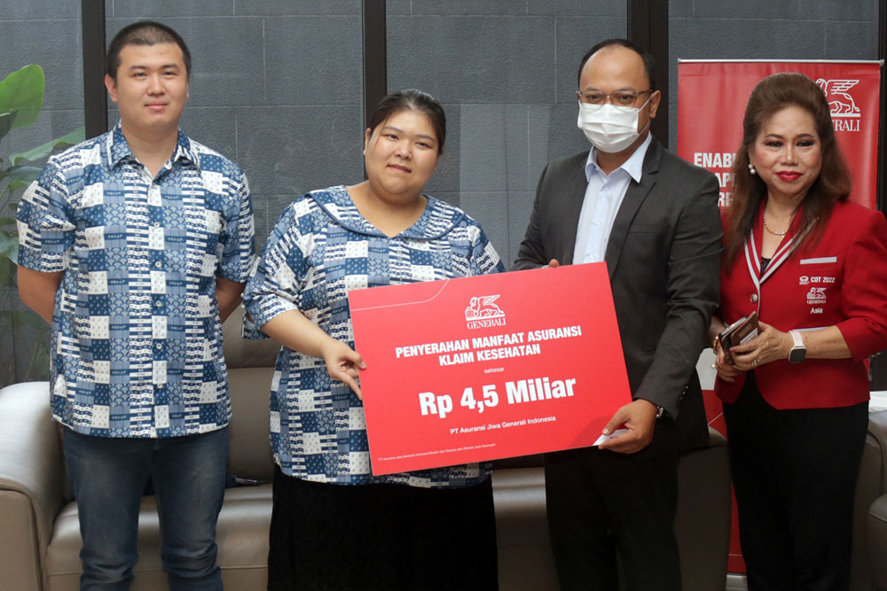  Generali Indonesia Bayarkan Rp4,5 Miliar Klaim Nasabah Pengidap Kanker di Semarang