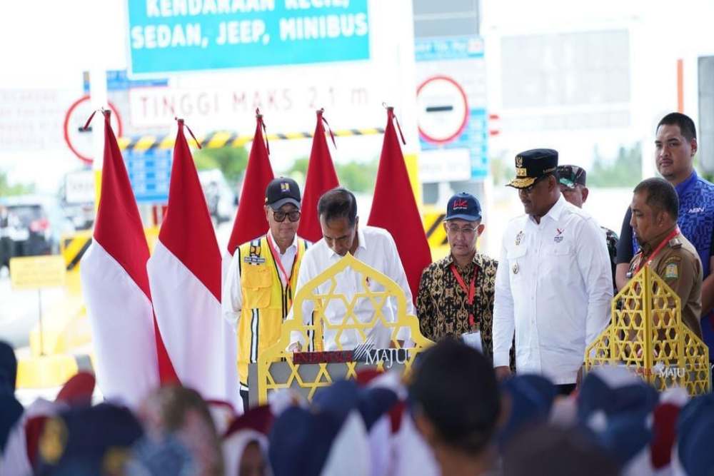  Resmikan Tol Sibanceh, Jokowi Singgung Pemerataan Ekonomi di Sumatra