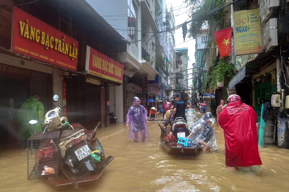  Topan Yagi Picu Banjir di Vietnam, Korban Tewas Bertambah jadi 152 Orang