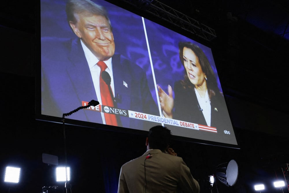  Debat Pilpres AS 2024, Donald Trump Tuduh Kamala Harris Benci Israel