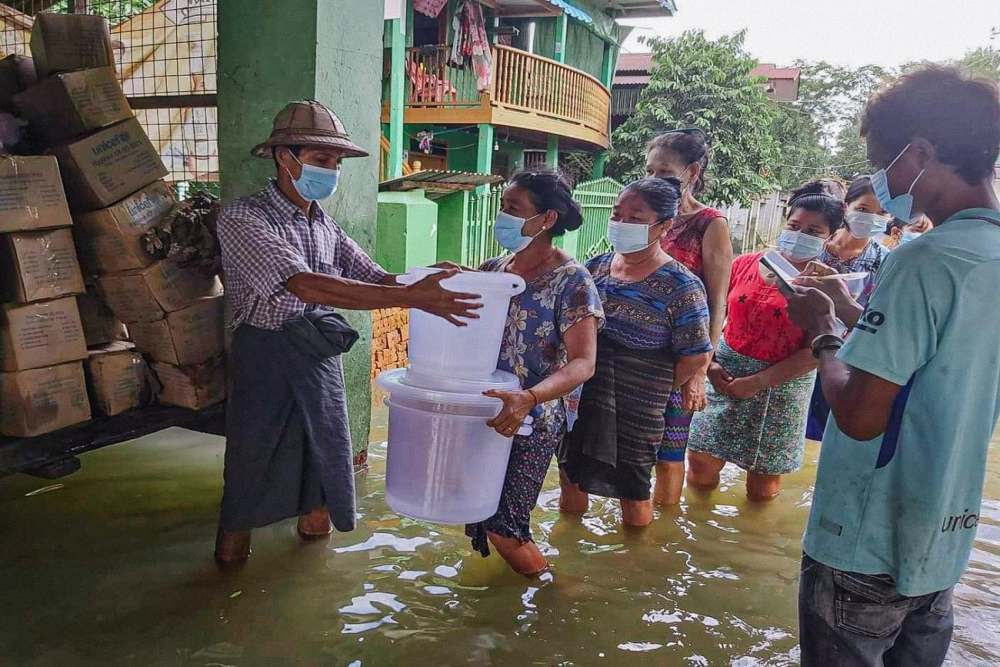  74 Orang Meninggal Dunia dalam Banjir Myanmar