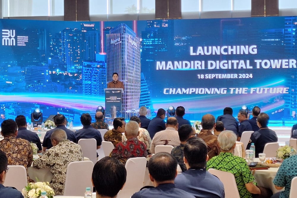  Diresmikan Erick Thohir, Mandiri Digital Tower milik BMRI Resmi Beroperasi