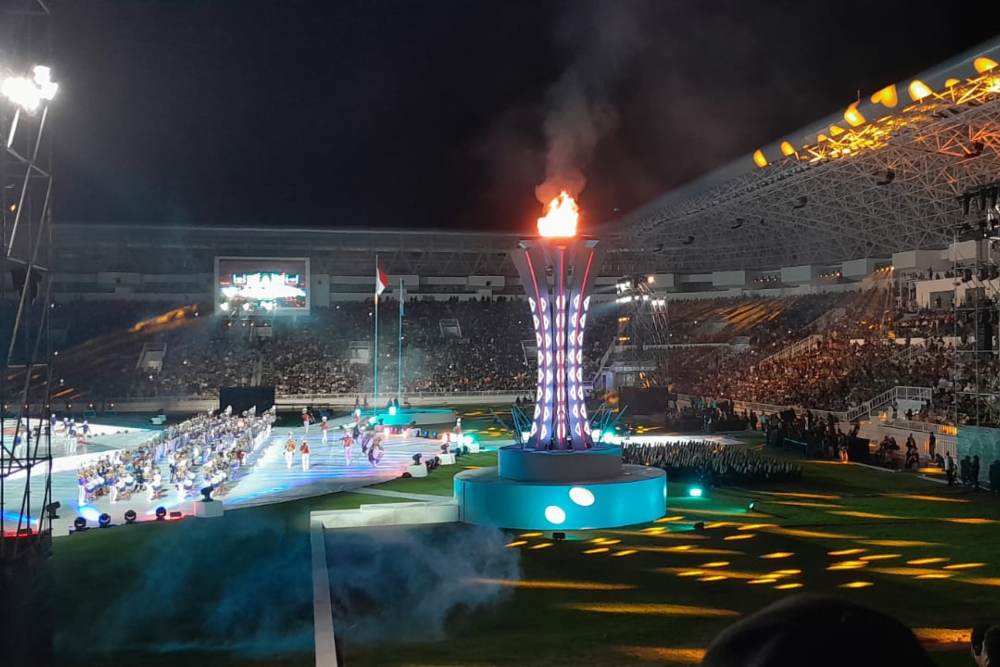  Belasan Ribu Penonton Saksikan Penutupan PON XXI di Stadion Utama Sumut