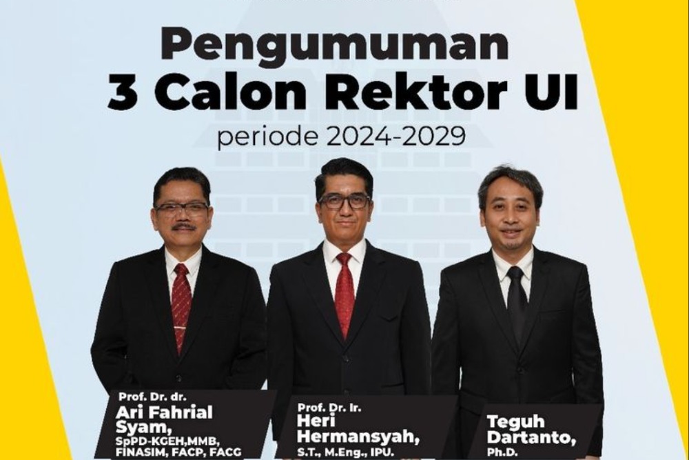  Resmi! Heri Hermansyah Terpilih Jadi Rektor UI 2024-2029