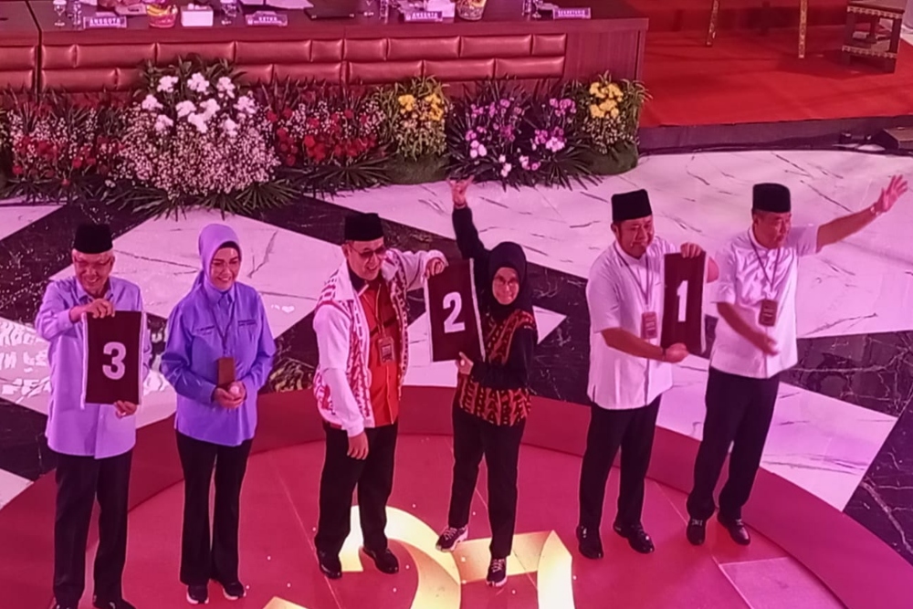  KPU Sumsel Tetapkan Nomor Urut Paslon di Pilgub 2024