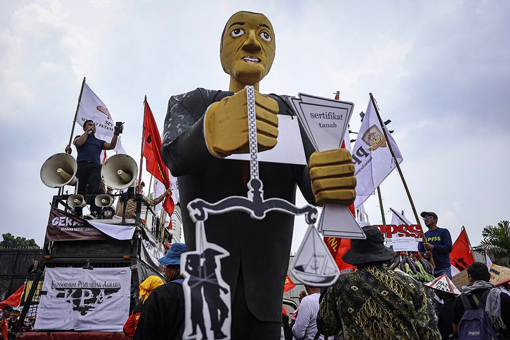  Aksi Hari Tani Nasional di Jakarta