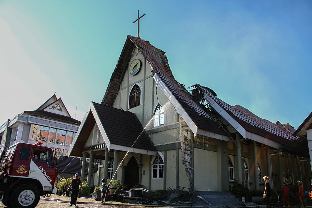  Kebakaran Gereja dan Bangunan Sekolah di Palangka Raya