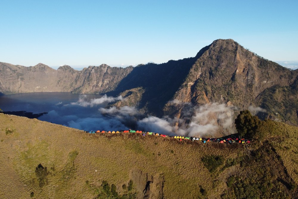  Seorang Pendaki Asal Jakarta Hilang di Gunung Rinjani Lombok