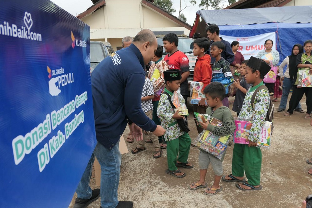  XL Axiata Pastikan Layanan Lancar di Lokasi Pengungsian Gempa Kabupaten Bandung