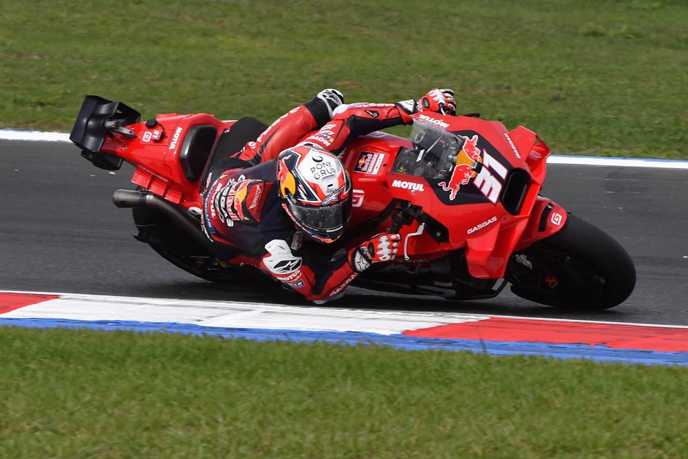 Pembalap Red Bull GASGAS Tech3 Pedro Acosta. Live Hasil Sprint Race MotoGP Jepang 2024 5 Oktober: Acosta atau Bagnaia Jadi Juara? /REUTERS-Jennifer Lorenzini