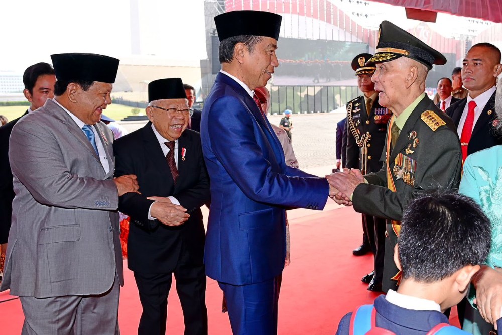  Profil Try Sutrisno yang Viral Usai Tak Disalami Jokowi di HUT TNI