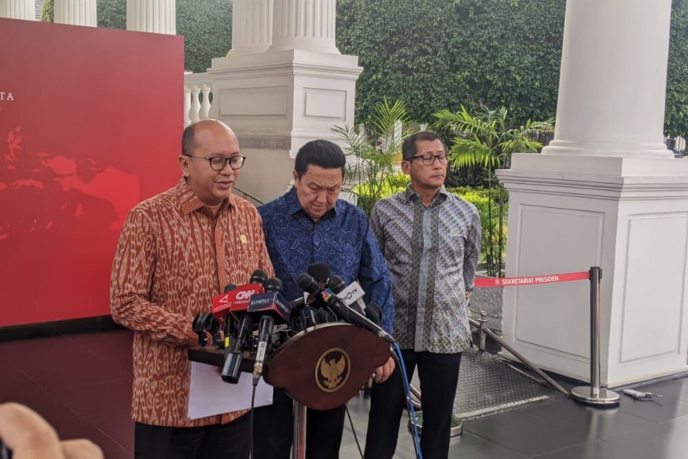  Bahlil dan Rosan Boyong Boy Thohir Cs Temui Jokowi di Istana