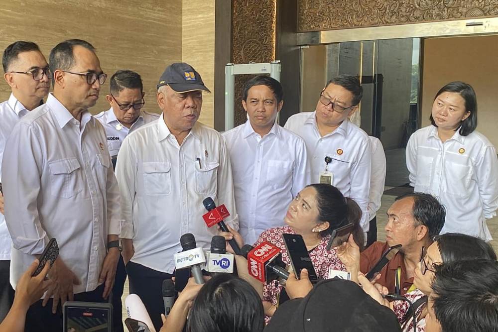 Keterangan Pers Plt. Kepala Otorita IKN Basuki Hadimuljono, IKN, Senin. (29/07/2024) - BPMI Setpres/Muchlis Jr.
