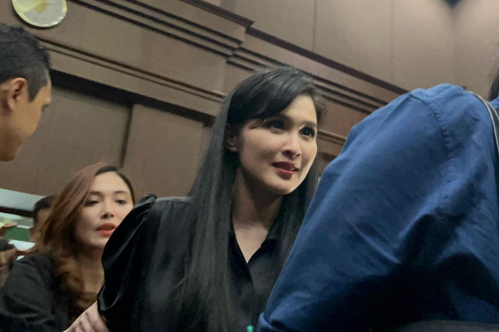 Aktris Sandra dihadirkan untuk bersaksi terhadap tiga terdakwa yakni suaminya Harvey Moeis, Dirut PT Refined Bangka Tin (RBT) Suparta, dan Direktur Pengembangan Usaha PT RBT Reza Andriansyah, Kamis (10/10/2024). JIBI/Anshary Madya Sukma