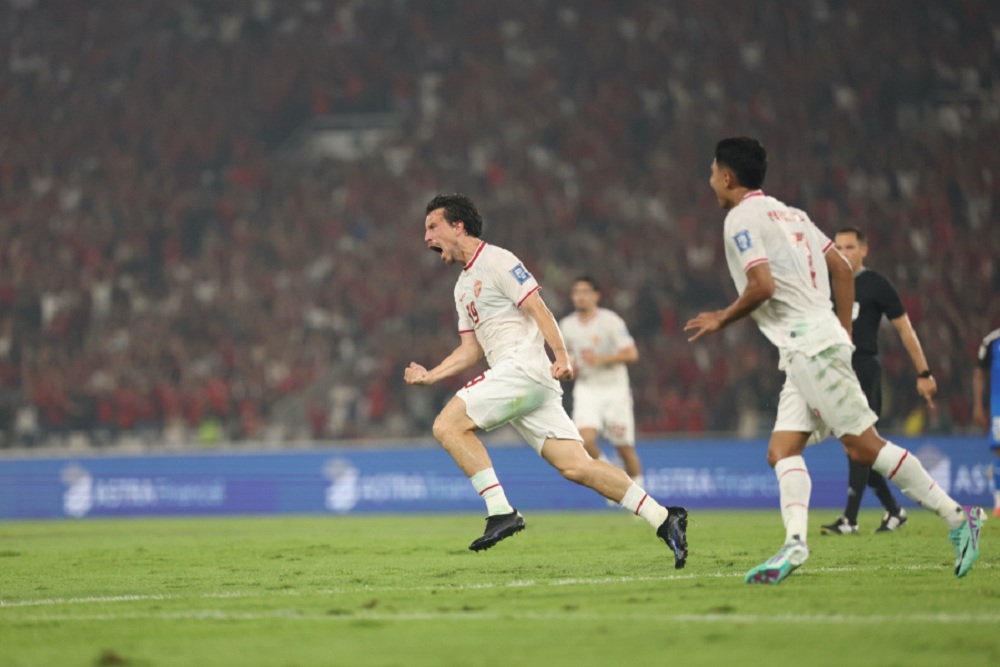 Gelandang Timnas Indonesia Thom Haye. Ini Link Live Streaming Bahrain vs Indonesia, Kickoff 23.00 WIB/ PSSI.