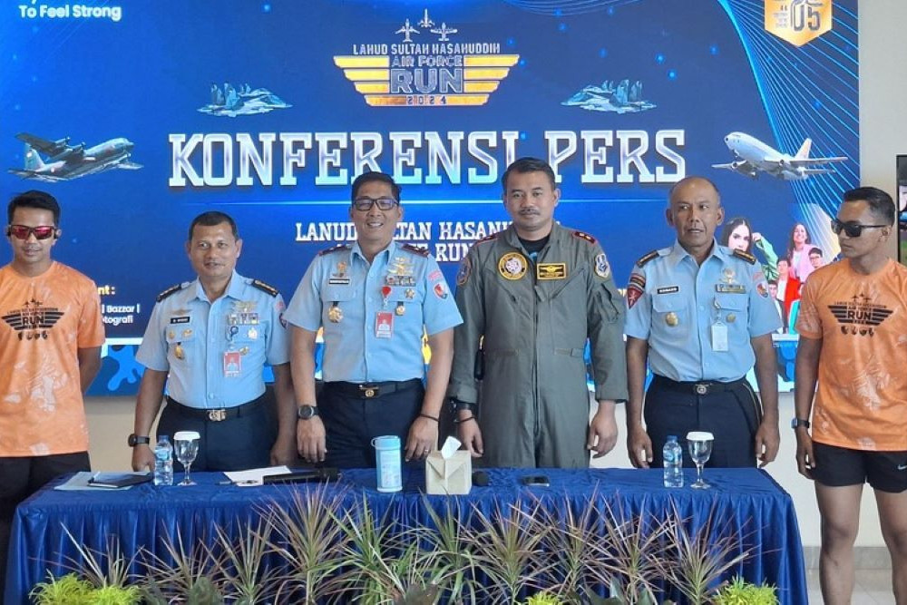  Air Force Run Jadi Ajang Pamerkan Alutsista TNI AU di Sulsel