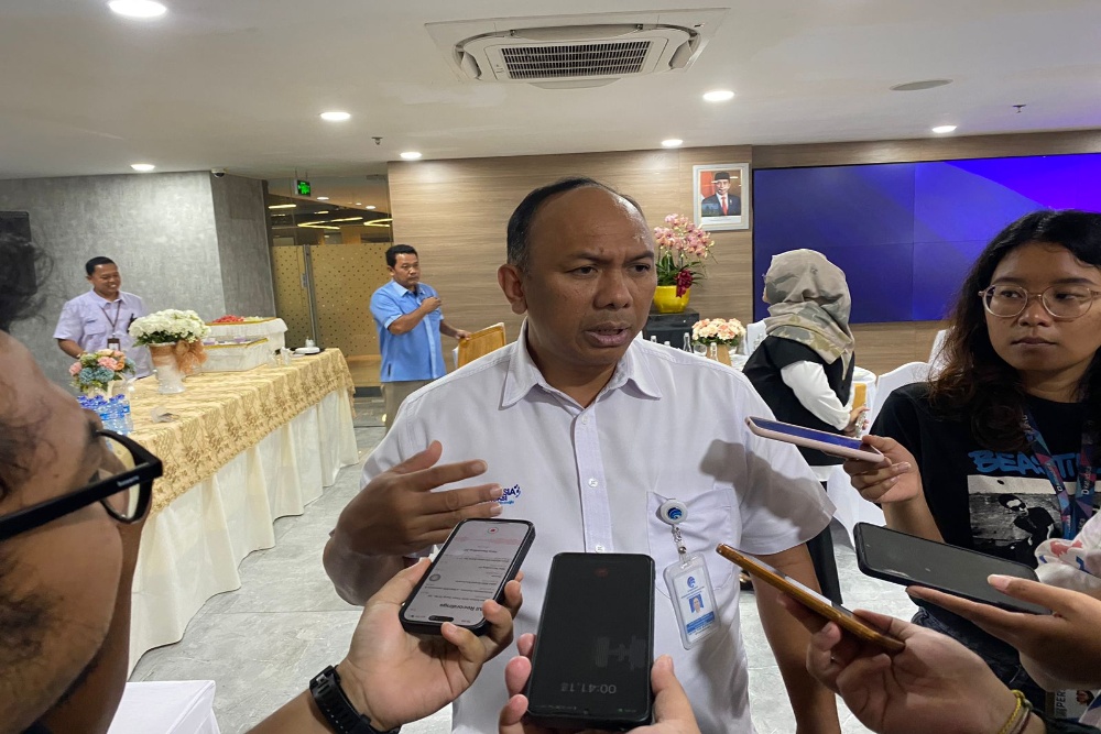 Direktur Jenderal Penyelenggara Pos dan Informatika (PPI) Kemenkominfo, Wayan Toni Supriyanto di Kemenkominfo, Senin (14/10/2024)/Bisnis.com - Lukman Nur