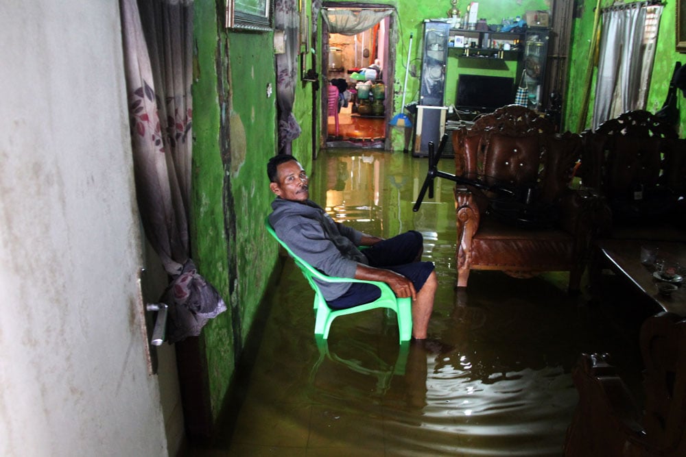  Sejumlah Kecematan di Riau Menjadi Langganan Banjir Rob