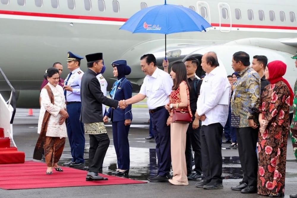  Luhut Binsar dan Konglomerat Dato Sri Tahir Sambut Jokowi di Solo