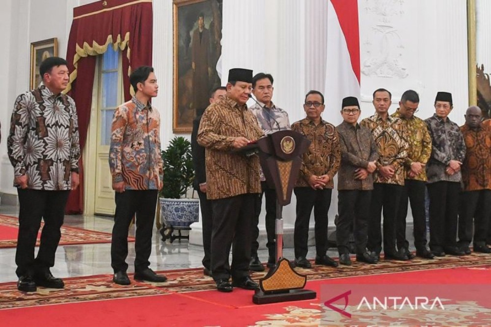  Prabowo Lantik 53 Menteri dan 56 Wamen di Istana Hari Ini (21/10) Pukul 10.00 WIB