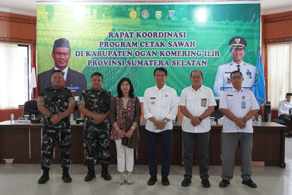  Topang Swasembada Pangan Prabowo, Kementan Target Cetak 125.625 Hektare Sawah Baru di OKI