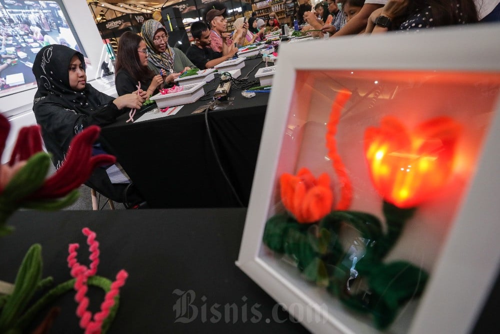  Workshop 3D Flower Lamp Pada Pertamina SMEXPO 2024