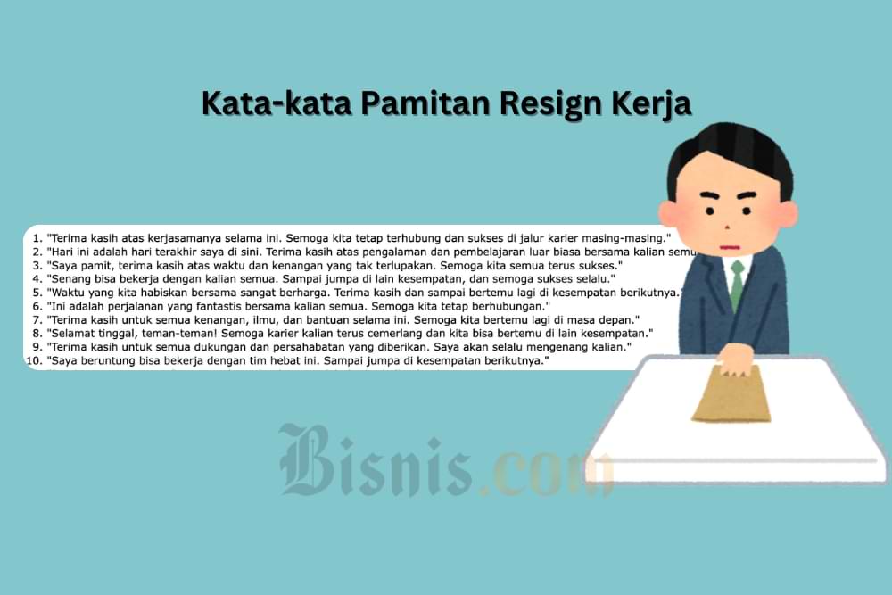  25 Kata-kata Pamitan Resign Kerja via WhatsApp yang Baik dan Sopan