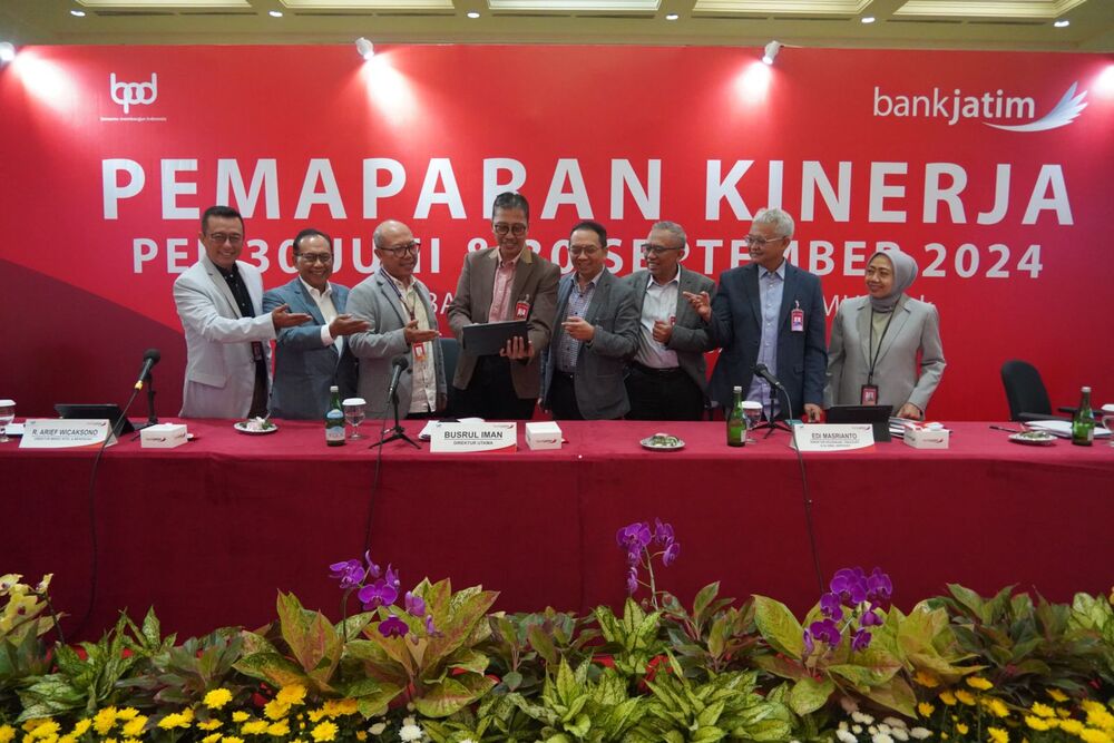  Kinerja Bank Jatim Triwulan III/2024, Penyaluran Kredit Naik 20%