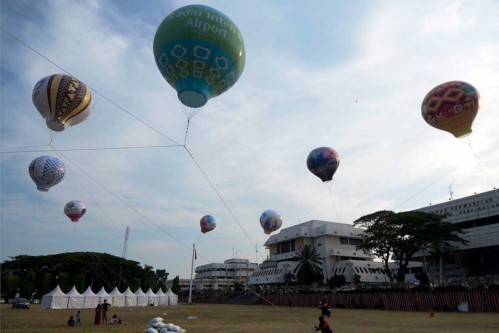  Penerbangan Balon Udara di Lampung Meriahkan Festival Nemui Nyimah