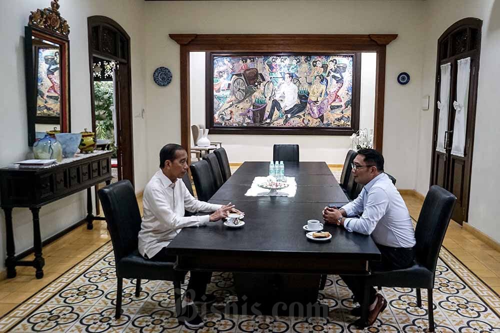  Cagub DKI Jakarta Ridwan Kamil Sowan ke Jokowi