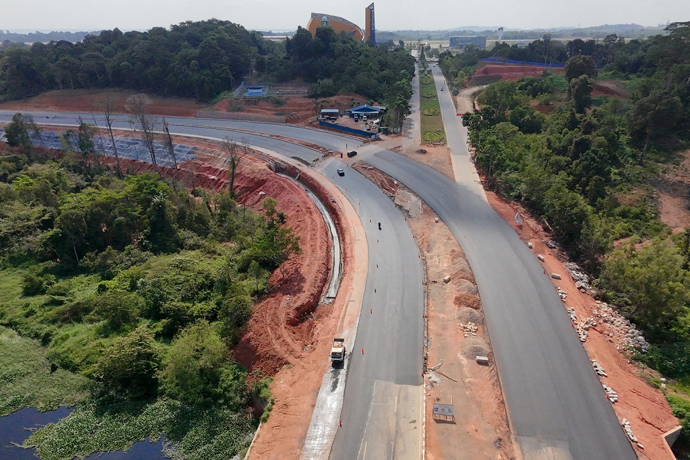  Proyek Jalan Alternatif Menuju Bandara Hang Nadim Batam Rampung 75,41%