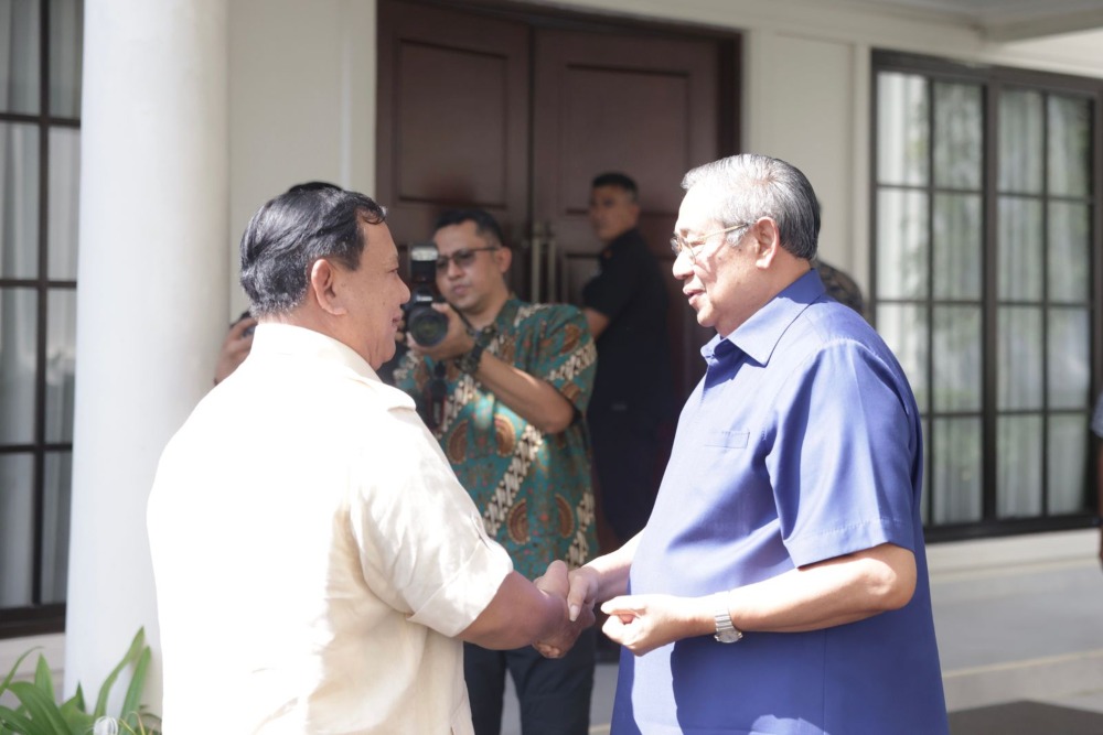  Setelah Bertemu Jokowi, Prabowo Makan Malam dengan SBY di Cikeas