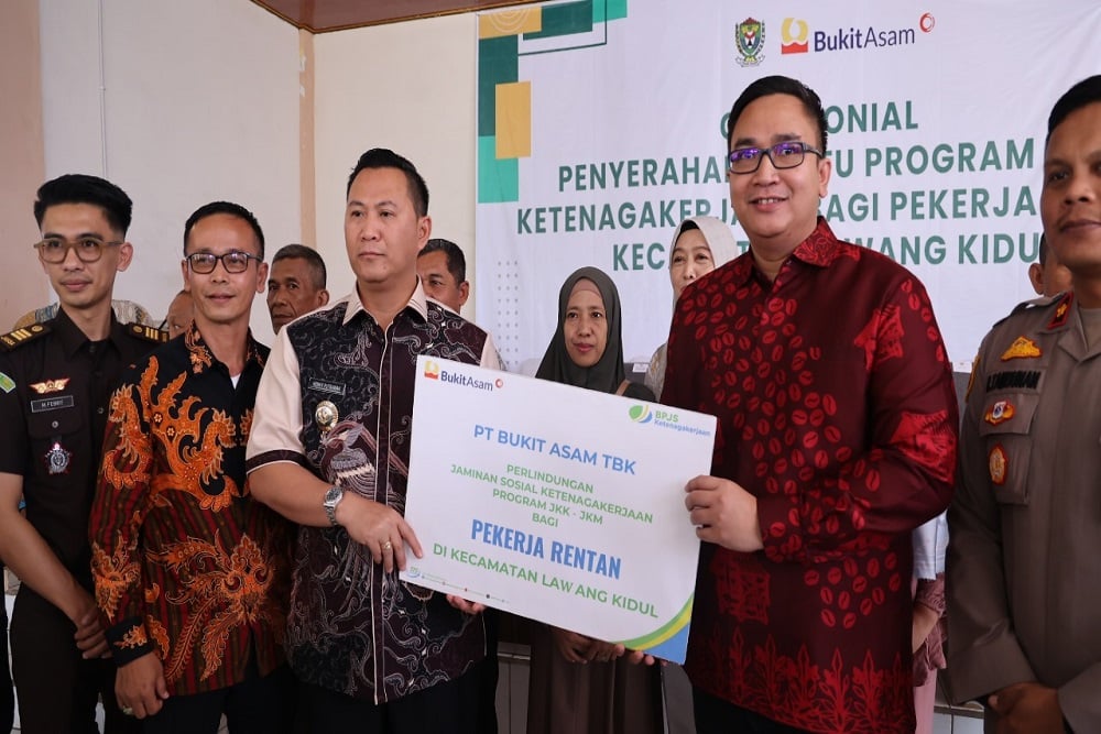  Perlindungan PTBA untuk 500 Pekerja Rentan Muara Enim