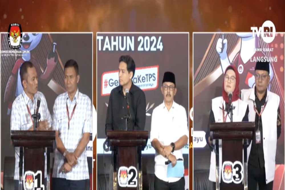  Pilbub Indramayu: Momen Lucky Hakim Skakmat Nina Agustus di Panggung Debat