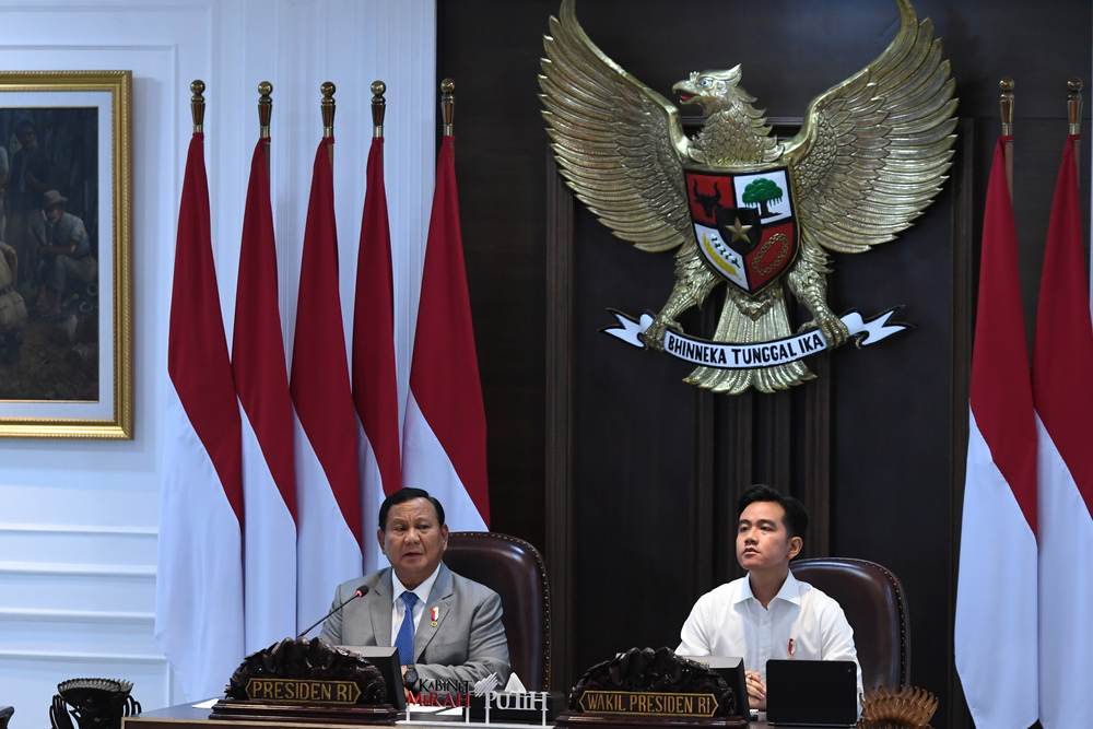  Presiden Prabowo Pimpin Sidang Kabinet Paripurna