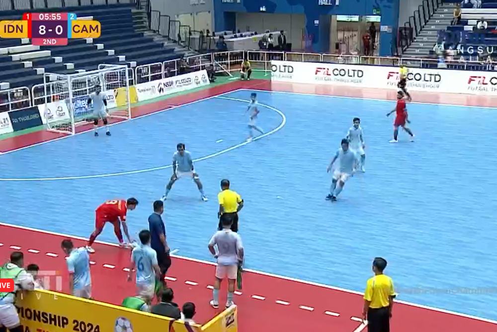 Pertandingan timnas futsal Indonesia di Piala AFF 2024/ Bisnis
