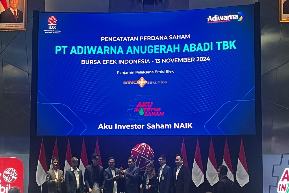  Resmi Melantai di Bursa, Saham Adiwarna Anugerah (NAIK) Melejit 21,5%