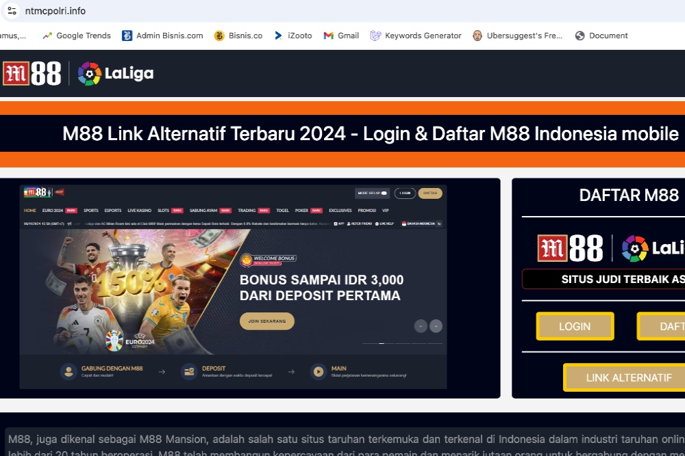  Waduh! Situs NTMC Polri Diduga Diretas jadi Situs Judi Online