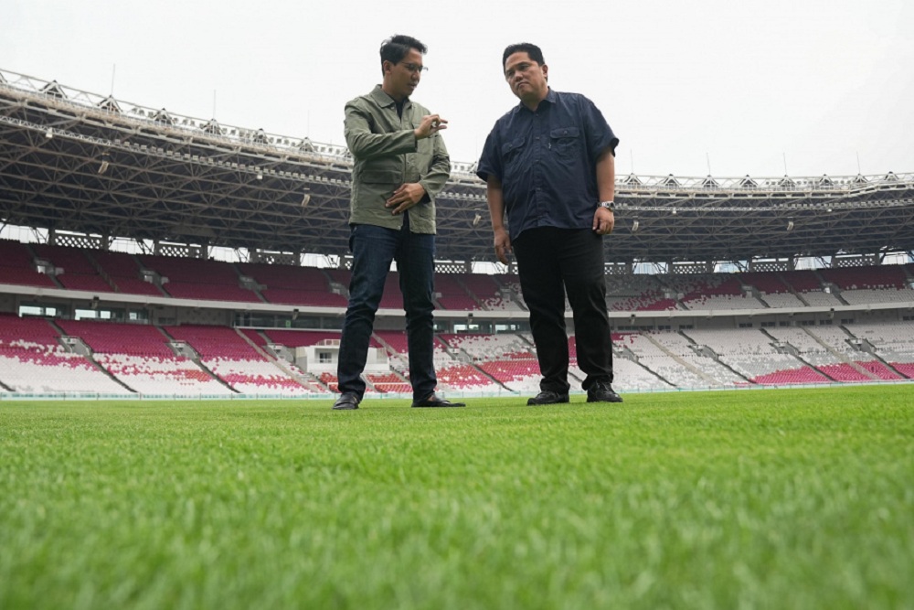 Winger Timnas Jepang Takumi Minamino mengkritik kondisi rumput Stadion Utama Gelora Bung Karno (SUGBK) jelang lawan Timnas Indonesia di Kualifikasi Piala Dunia 2026 zona Asia / PSSI